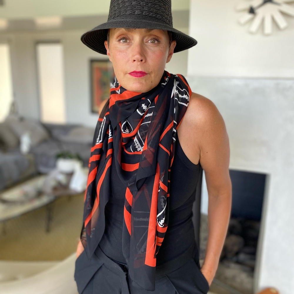 Alexander McQueen silk scarf